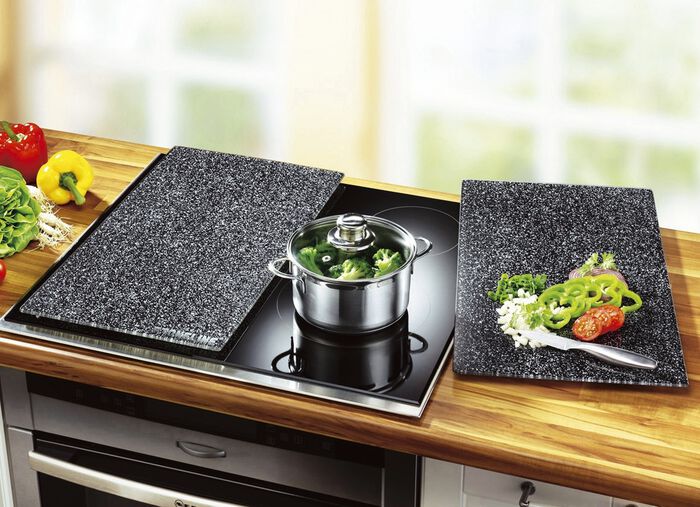 Herdabdeckplatten, 2er-Set, von Stoneline STEINOPTIK